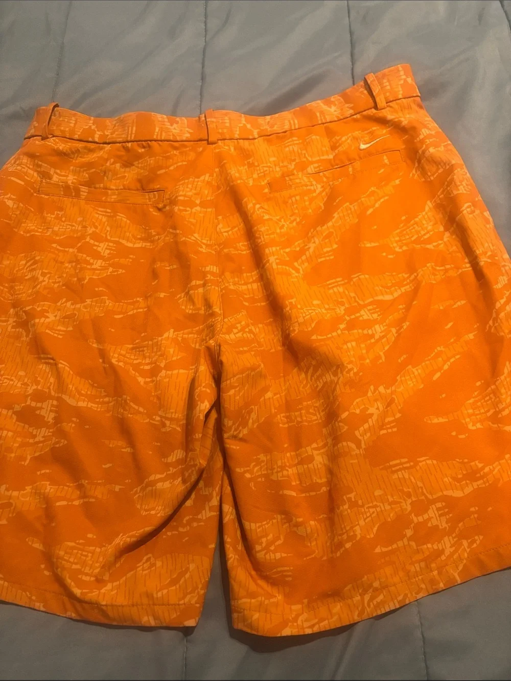 Nike Men’s Yellow Dri-FIT Athletic Shorts with Black Waistband